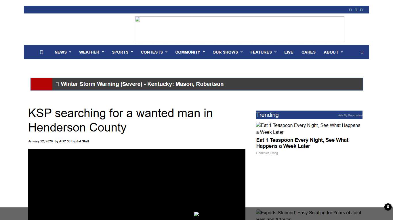 KSP searching for a wanted man in Henderson County - WTVQ